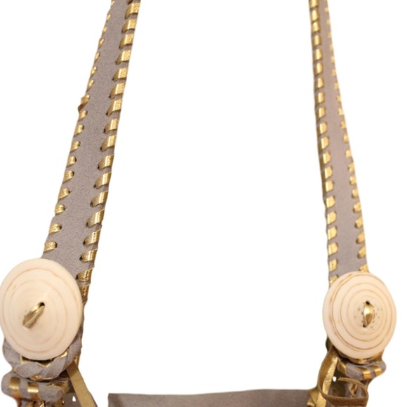 GADO GADO MARGRIET SLATE BLUE & GOLD PURSE - Picture 8 of 8